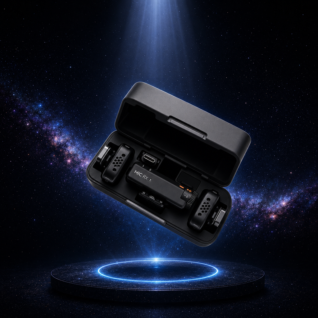 DJI Mic Mini 2TX 1RX añadir estuche de carga, cancelación activa de ruido de dos niveles, funcionamiento en 48 horas, Audio de alta calidad, transmisión estable
