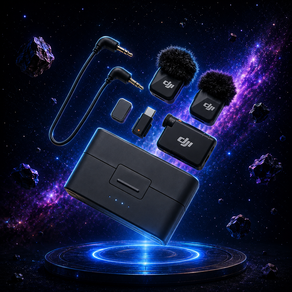 DJI Mic Mini 2TX 1RX añadir estuche de carga, cancelación activa de ruido de dos niveles, funcionamiento en 48 horas, Audio de alta calidad, transmisión estable
