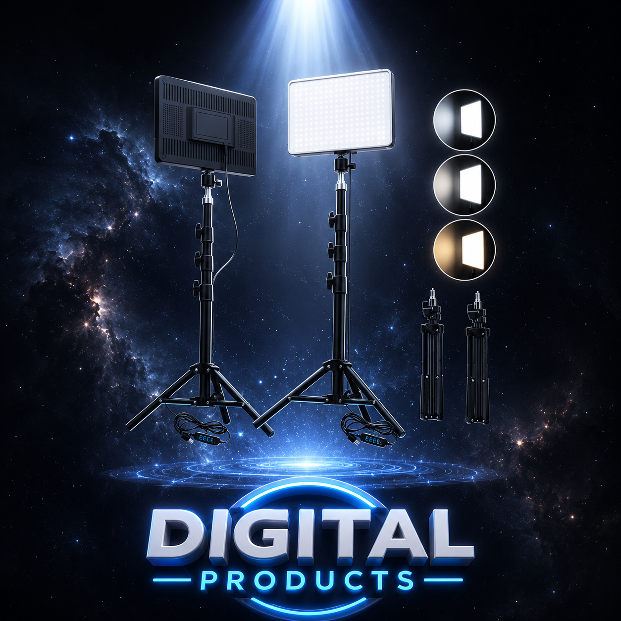 Luces LED para vídeo, iluminación para fotografía de conferencias, luz para Selfie, lámpara de estudio fotográfico con trípode para disparar transmisión en vivo, Zoom TikTok
