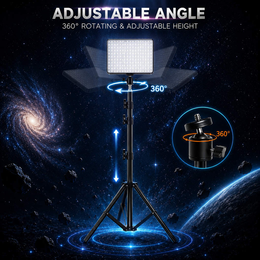 Luces LED para vídeo, iluminación para fotografía de conferencias, luz para Selfie, lámpara de estudio fotográfico con trípode para disparar transmisión en vivo, Zoom TikTok