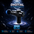 Mini pistola de Fascia de 99 niveles, pistola de masaje portátil de mano, pantalla Digital de vibración, masajeador muscular, masajeador de tejido profundo para el cuerpo