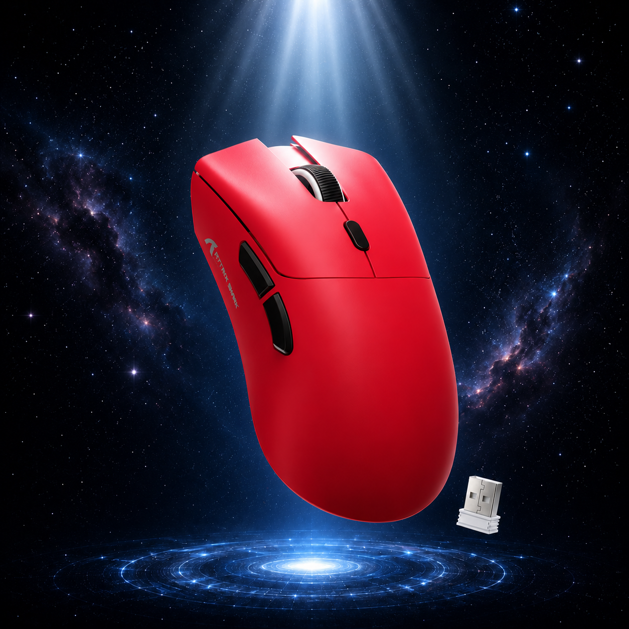 Ratón inalámbrico para juegos R1, conexión trimodo (2,4G/con cable/BT5.2), diseño ligero de 55g, Sensor óptico DPI de 18K, HUYU 20 millones Ke