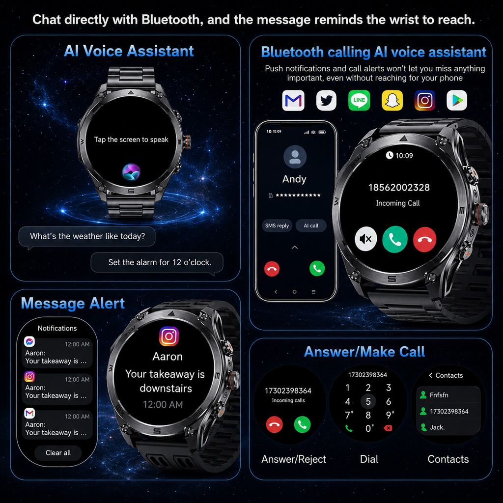 2025 nuevo reloj inteligente militar t-rex 3 Ultra GPS 1000mAh batería 10ATM brújula impermeable linterna deportes trackr Smartwatch hombres