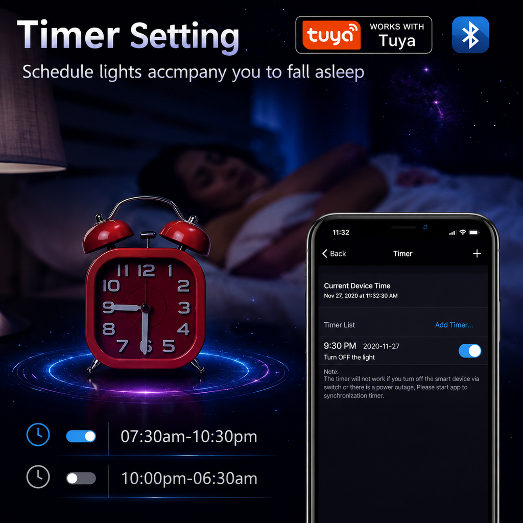 Bombilla LED Bluetooth Tuya regulable 15W 18W E27 B22 220V RGBCW lámparas que cambian de Color aplicación Smart Life Control de grupo sincronización de ritmo musical