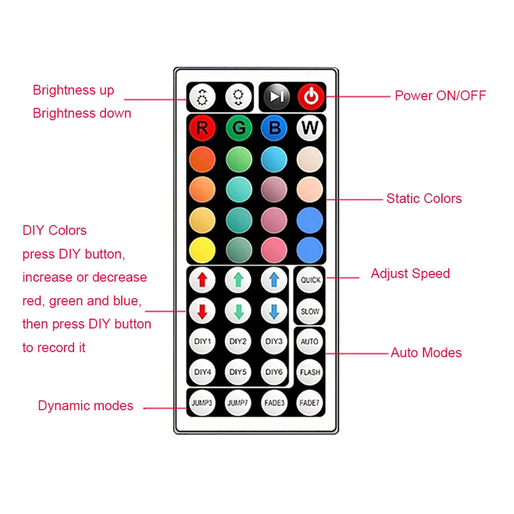 Tira de Luces Led RGB, 5m, 10m, 20m, 30m, luz Led para habitación con Control por aplicación, cinta Flexible, Luces, cinta Led para decoración de habitación y dormitorio