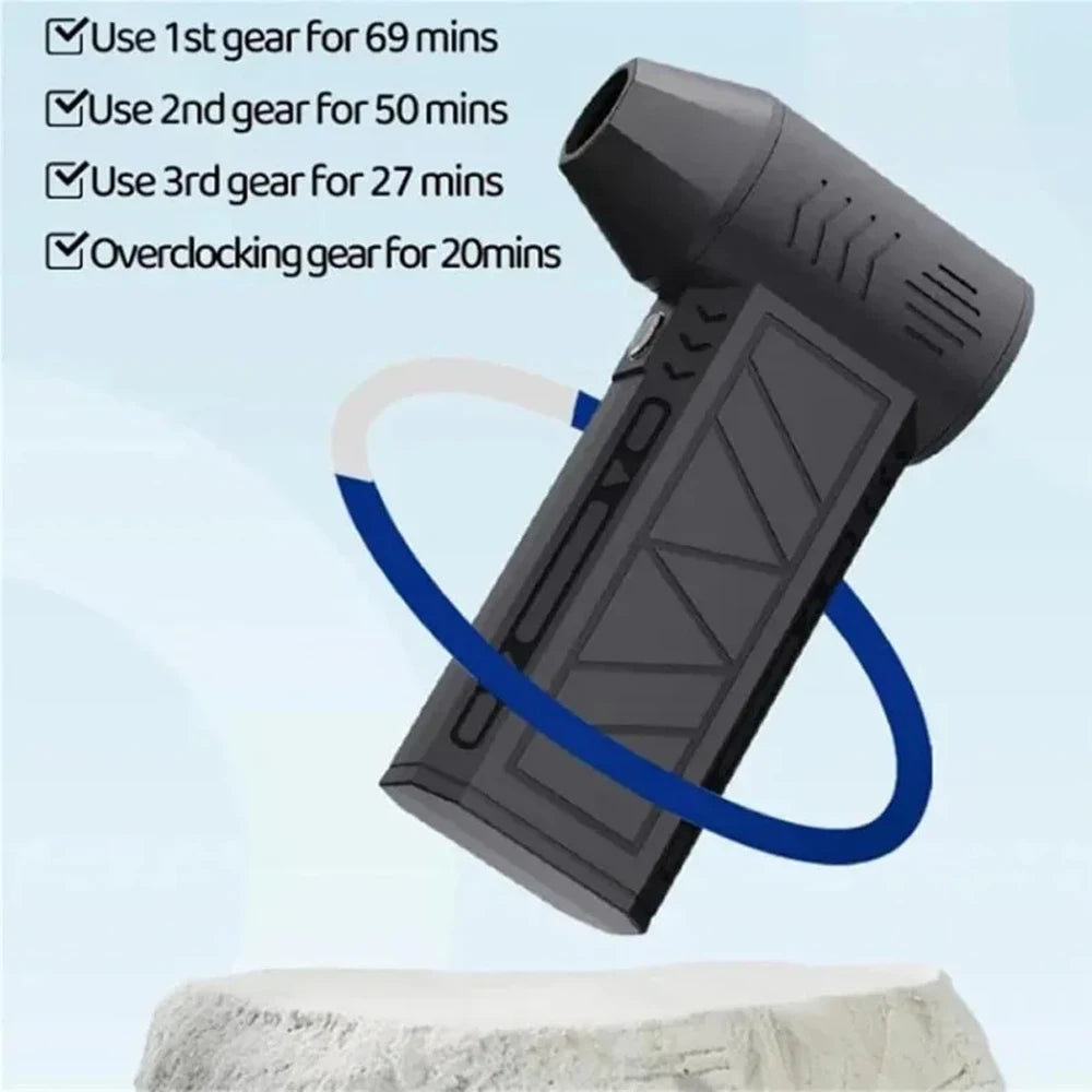 Soplador de chorro Turbo, potente soplador de aire de 130000RPM, Motor sin escobillas, ventilador Turbo, ventilador de chorro, limpieza de aire, soplador de aire, herramienta de Puissant
