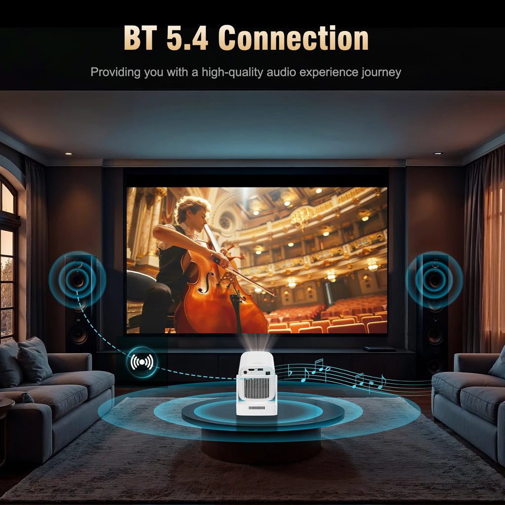 Magcubic HY310 Android 11 proyector 4K nativo 1080P enfoque automático nativo 330ANSI Wifi Dual BT5.4 Air Mouse voz hogar película al aire libre
