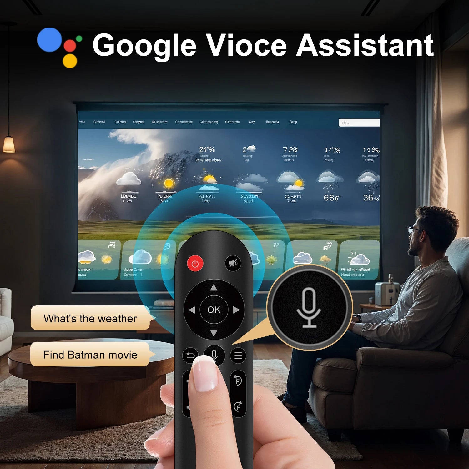 Magcubic HY310 Android 11 proyector 4K nativo 1080P enfoque automático nativo 330ANSI Wifi Dual BT5.4 Air Mouse voz hogar película al aire libre