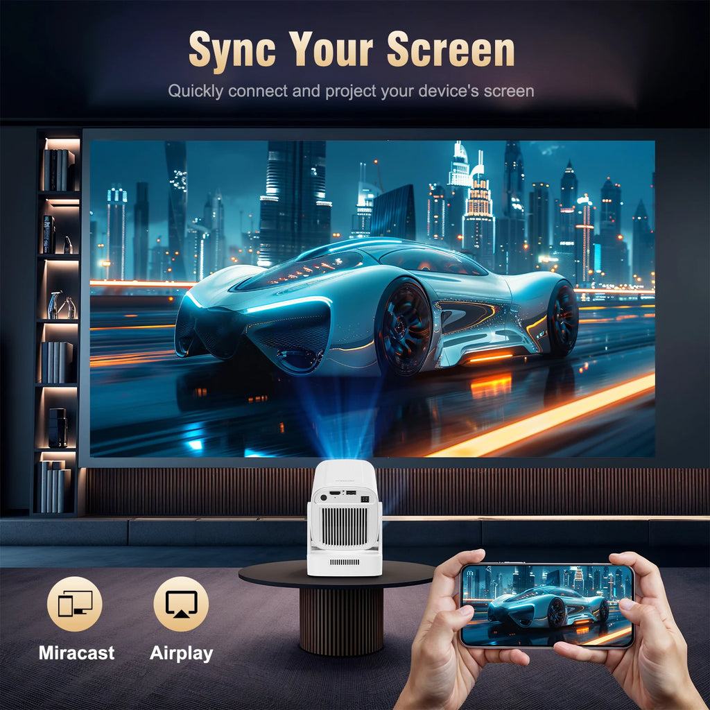 Magcubic HY310 Android 11 proyector 4K nativo 1080P enfoque automático nativo 330ANSI Wifi Dual BT5.4 Air Mouse voz hogar película al aire libre