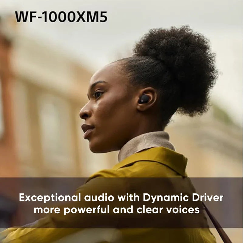 SONY-auriculares inalámbricos WF-1000XM5, cascos con Bluetooth, cancelación de ruido, batería de hasta 24 horas de duración, Conexión multipunto
