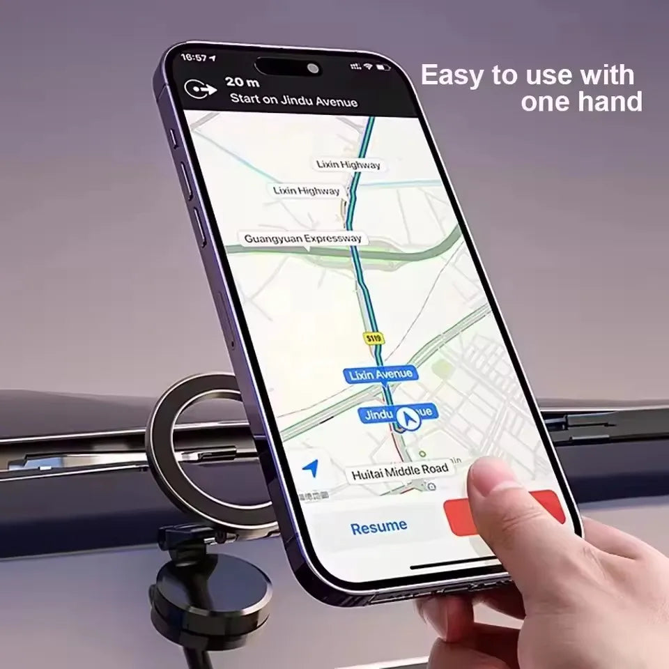 Soporte para teléfono de coche Magsafe 1080 para vehículos soporte móvil para el soporte para teléfono móvil en el coche para iPhone 17 16 Pro Max Plus