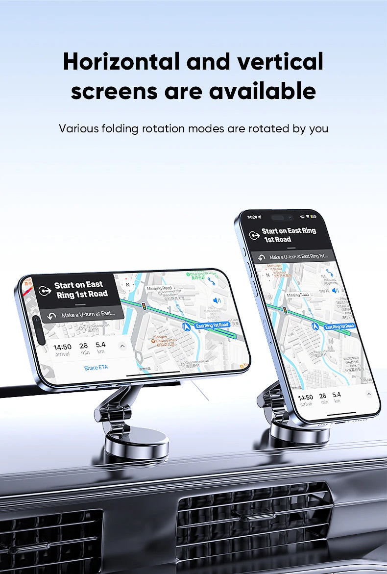 Soporte para teléfono de coche Magsafe 1080 para vehículos soporte móvil para el soporte para teléfono móvil en el coche para iPhone 17 16 Pro Max Plus