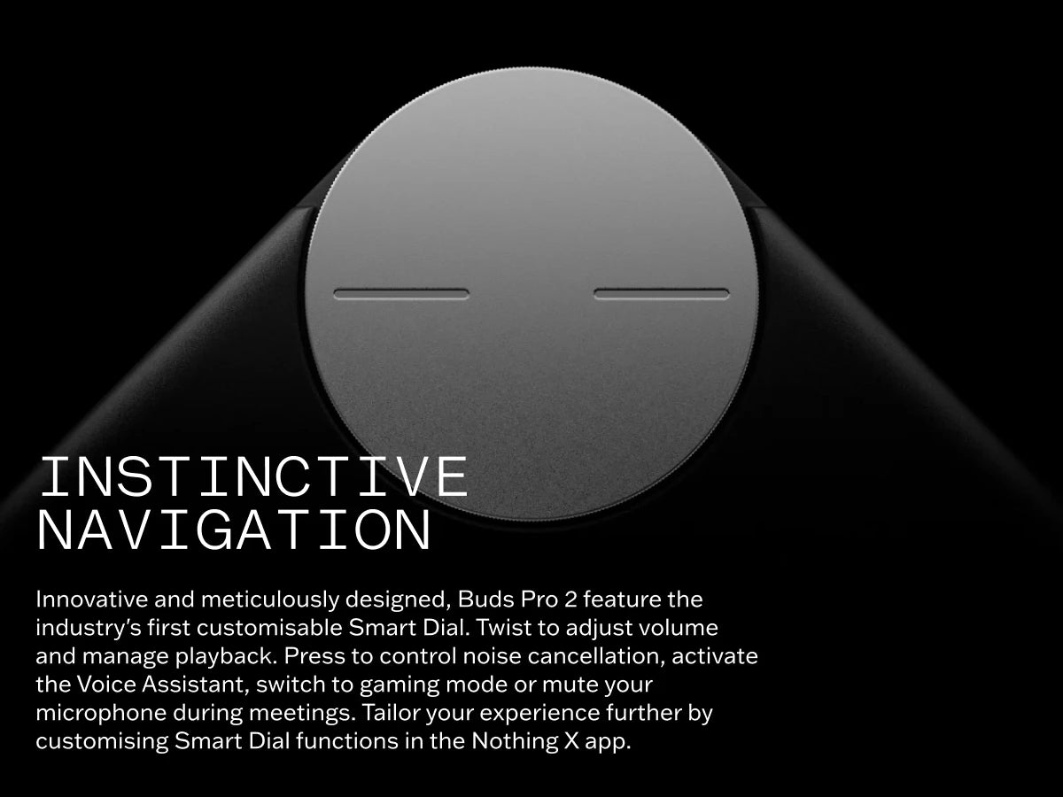Global Verison CMF by Nothing Buds Pro 2 Auriculares inalámbricos híbridos con cancelación activa del ruido de 50 dB 6 HD MICS IP55 Bluetooth 5.3 CMF Buds Pro 2 Earphones
