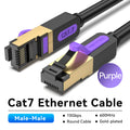 Vention-Cable Lan para dispositivos electrónicos, conexión red Ethernet multiuso de parche compatible para Router Cat7Cable de red STP RJ45 para Cat6, par retorcido de 8 cables