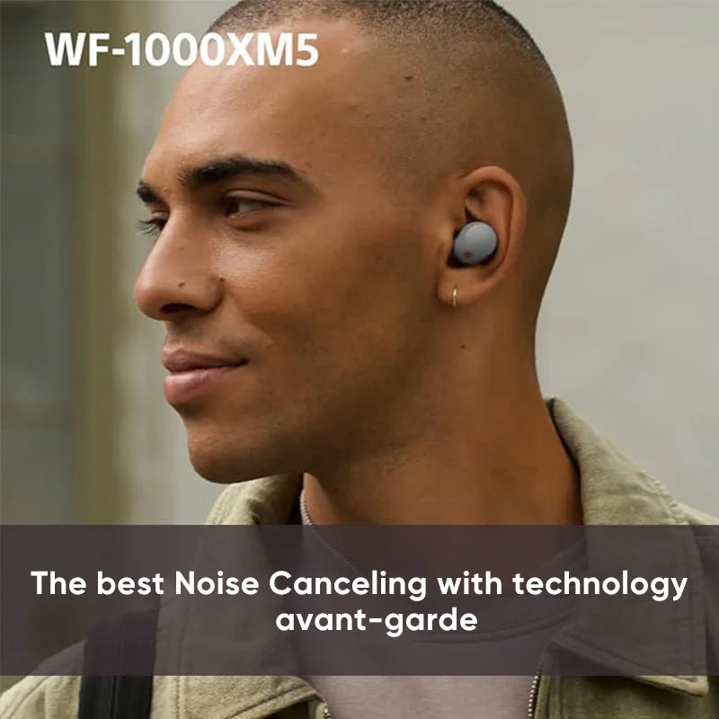 SONY-auriculares inalámbricos WF-1000XM5, cascos con Bluetooth, cancelación de ruido, batería de hasta 24 horas de duración, Conexión multipunto
